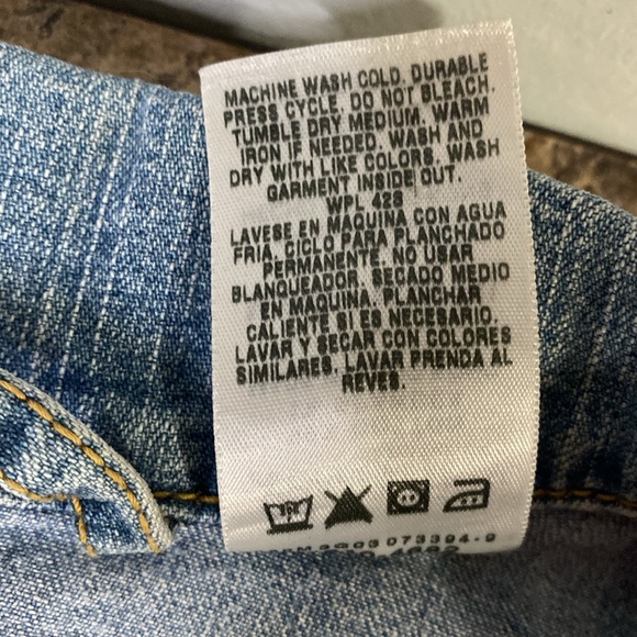 VINTAGE Levi Strauss Signature Misses Size M (8-10) Blue Trucker Jean Jacket - Picture 11 of 12